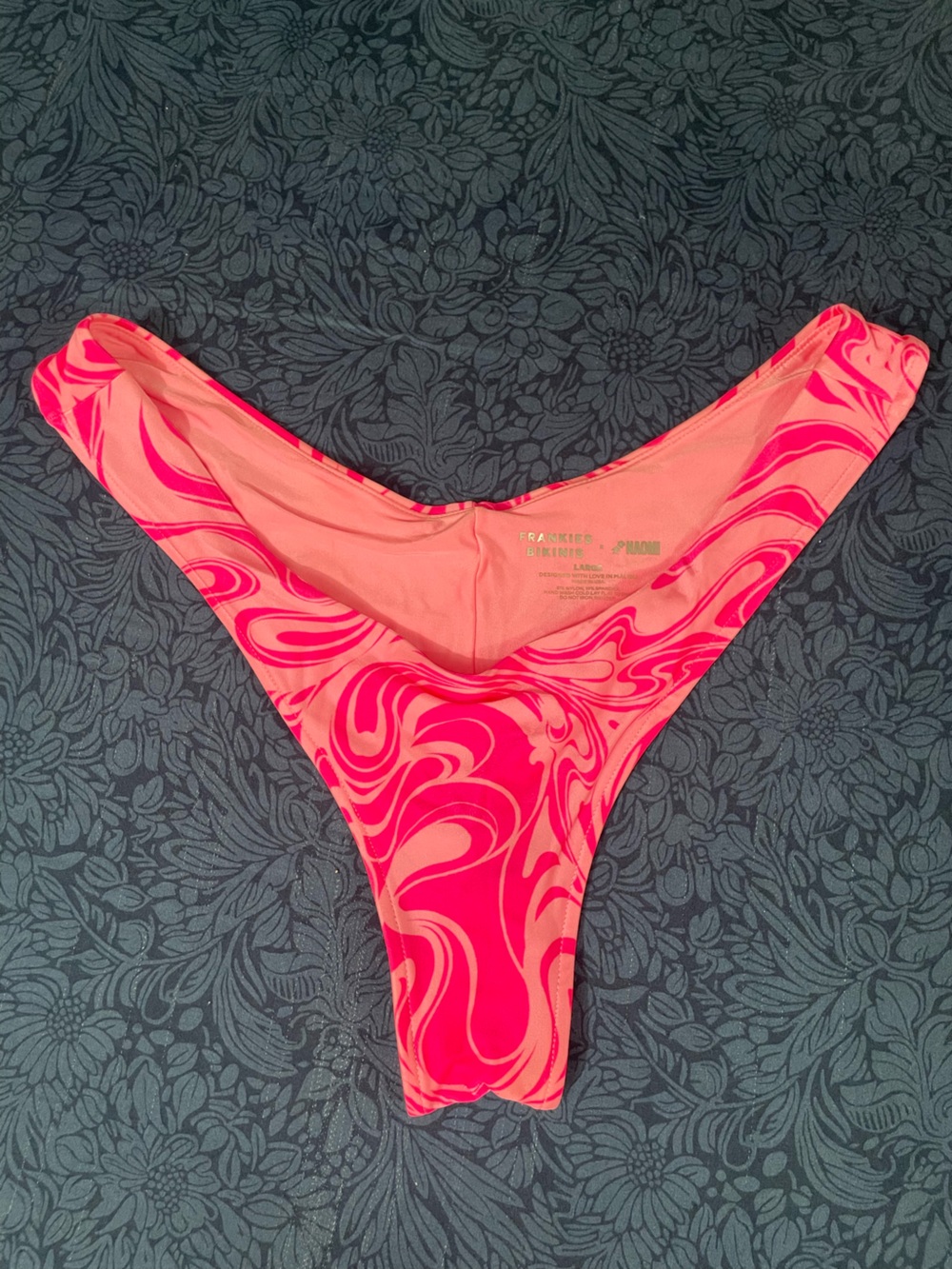 Frankie's Bikinis x Naomi Pink Candyland Swirl Bikini Bottom